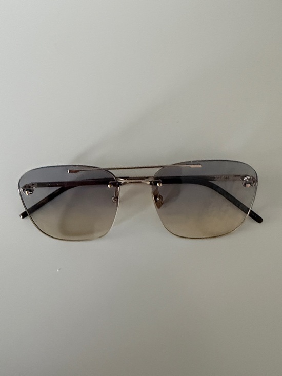 Saint Laurent Accessories - Saint Laurent Rimless Gradient Sunglasses - Brown/Gray